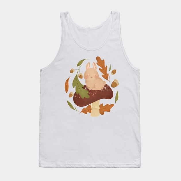 AUTUMN BUNNY Tank Top by Catarinabookdesigns